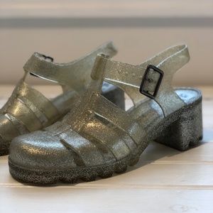 Vintage Glitter Jellies Sandals